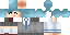 Minecraft skin texture, 64x32 legacy pixels