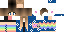 Minecraft skin texture, 64x32 legacy pixels