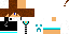 Minecraft skin texture, 64x32 legacy pixels