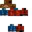 Minecraft skin texture, 64x64 pixels