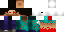 Minecraft skin texture, 64x32 legacy pixels
