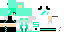 Minecraft skin texture, 64x32 legacy pixels