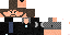 Minecraft skin texture, 64x32 legacy pixels