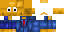 Minecraft skin texture, 64x32 legacy pixels