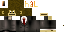 Minecraft skin texture, 64x32 legacy pixels
