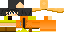 Minecraft skin texture, 64x32 legacy pixels