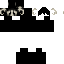 Black Minecraft skin texture, 64x64 pixels