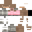 Minecraft skin texture, 64x64 pixels