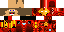 Minecraft skin texture, 64x32 legacy pixels