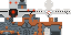 Minecraft skin texture, 64x32 legacy pixels