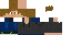 Minecraft skin texture, 64x32 legacy pixels