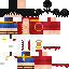Minecraft skin texture, 64x64 pixels