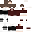 Red Minecraft skin texture, 64x64 pixels