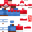 Minecraft skin texture, 64x64 pixels