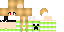 Minecraft skin texture, 64x32 legacy pixels