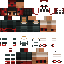 Minecraft skin texture, 64x64 pixels