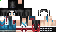 Minecraft skin texture, 64x32 legacy pixels
