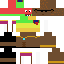 Minecraft skin texture, 64x64 pixels