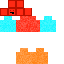 Minecraft skin texture, 64x64 pixels