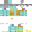 Minecraft skin texture, 64x64 pixels