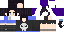 Minecraft skin texture, 64x32 legacy pixels