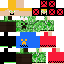 Minecraft skin texture, 64x64 pixels