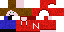Minecraft skin texture, 64x32 legacy pixels