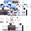Minecraft skin texture, 64x64 pixels