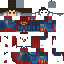 Minecraft skin texture, 64x64 pixels