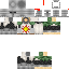 Minecraft skin texture, 64x64 pixels
