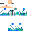 Minecraft skin texture, 64x64 pixels