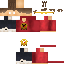 Minecraft skin texture, 64x64 pixels