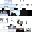 Blue Minecraft skin texture, 64x64 pixels