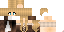 Minecraft skin texture, 64x32 legacy pixels