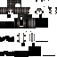 Gray Minecraft skin texture, 64x64 pixels