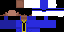 Minecraft skin texture, 64x32 legacy pixels