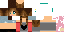 Minecraft skin texture, 64x32 legacy pixels