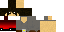 Minecraft skin texture, 64x32 legacy pixels