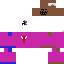 Minecraft skin texture, 64x64 pixels