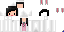 Minecraft skin texture, 64x32 legacy pixels