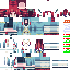 Minecraft skin texture, 64x64 pixels