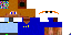 Minecraft skin texture, 64x32 legacy pixels