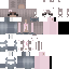 Gray Minecraft skin texture, 64x64 pixels