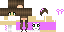 Minecraft skin texture, 64x32 legacy pixels