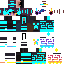 Minecraft skin texture, 64x64 pixels