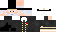 Minecraft skin texture, 64x32 legacy pixels