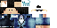 Minecraft skin texture, 64x32 legacy pixels