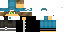 Minecraft skin texture, 64x32 legacy pixels