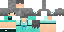 Minecraft skin texture, 64x32 legacy pixels