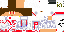 Minecraft skin texture, 64x32 legacy pixels
